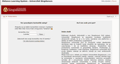 Desktop Screenshot of elearning.singidunum.ac.rs