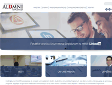 Tablet Screenshot of alumni.singidunum.ac.rs